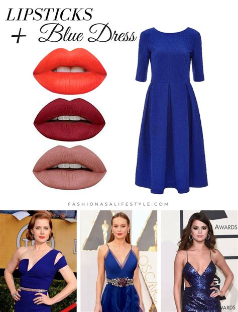 navy blue dress matching lipstick